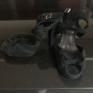 Calvin Klein Parma Black Platform Heels 8M